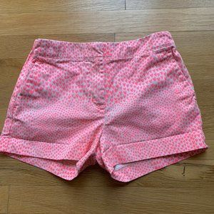 J CREW CREWCUTS Frankie Shorts Khaki Heart Print